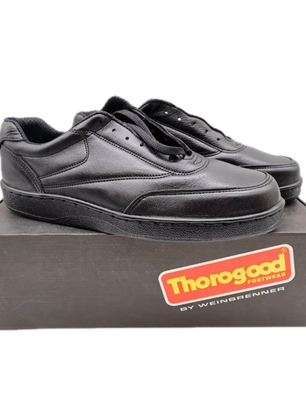 Thorogood Postal Oxford Shoes 9.5 Black Leather USA Made NOS 834-6333
